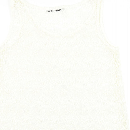 Womens UK Size 10 NEXT White Basic Blouse