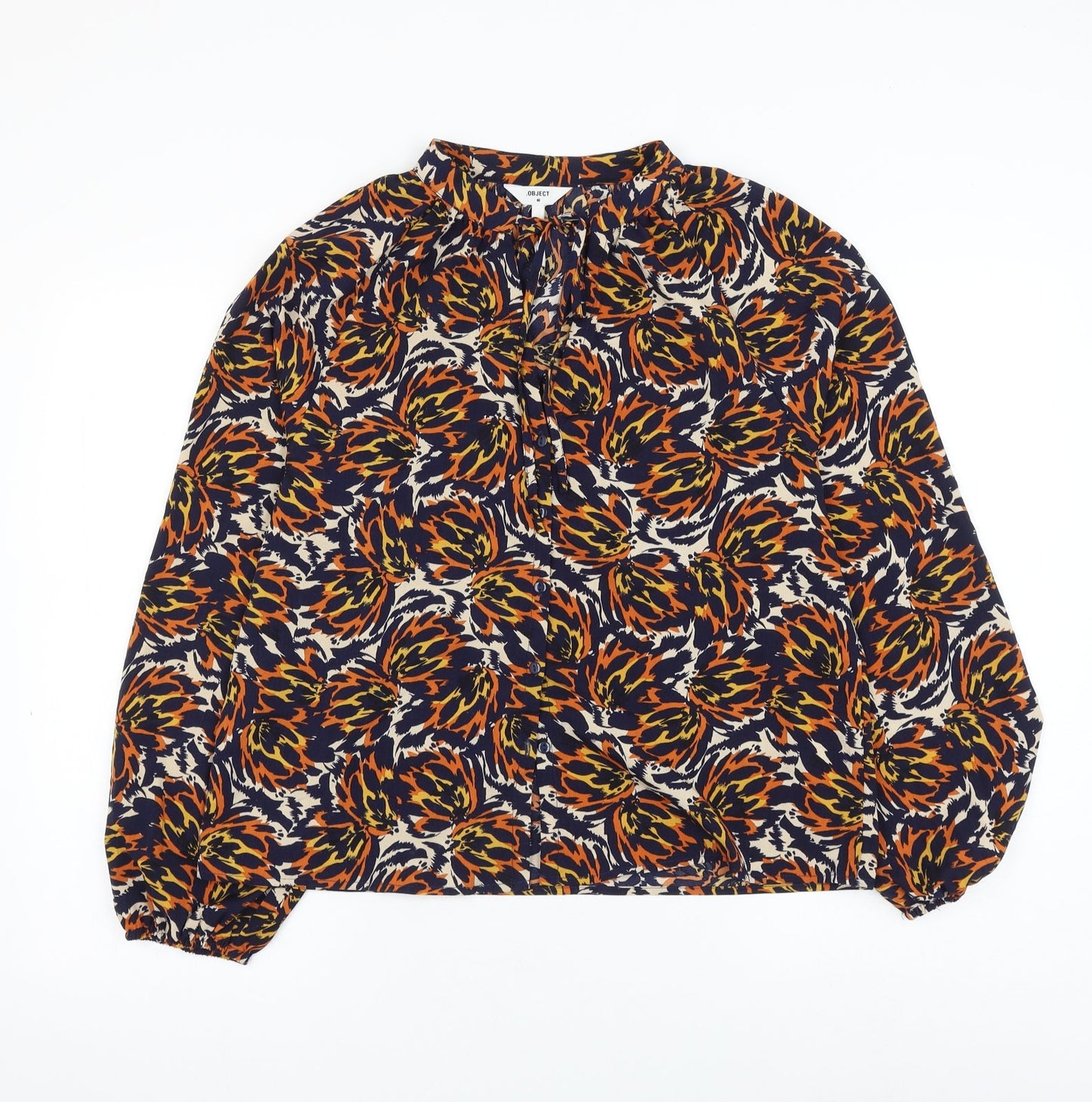 Womens UK Size 12 Object Multicoloured Basic Blouse