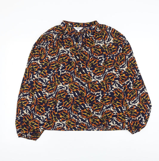 Womens UK Size 12 Object Multicoloured Basic Blouse