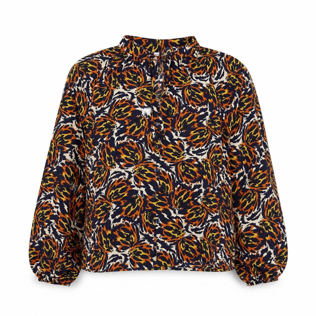 Womens UK Size 12 Object Multicoloured Basic Blouse