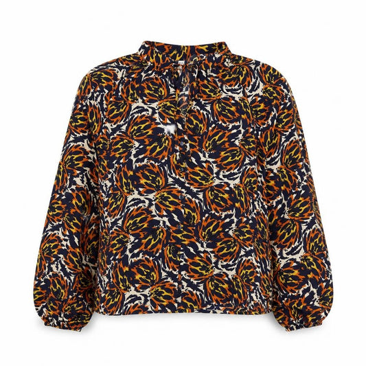 Womens UK Size 12 Object Multicoloured Basic Blouse