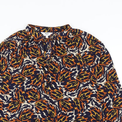 Womens UK Size 12 Object Multicoloured Basic Blouse