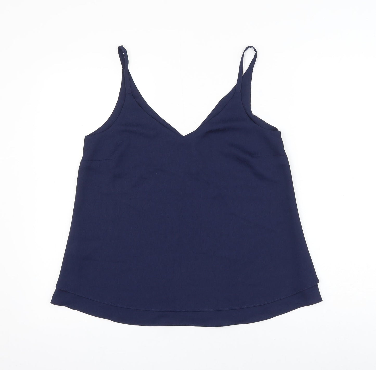 George Womens Blue Polyester Camisole Tank Size 10 V-Neck
