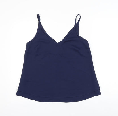 George Womens Blue Polyester Camisole Tank Size 10 V-Neck