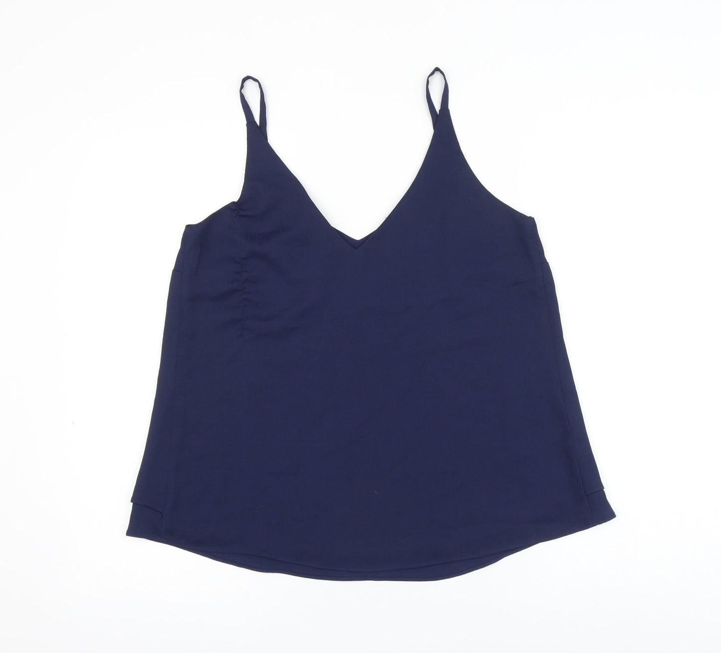 George Womens Blue Polyester Camisole Tank Size 10 V-Neck