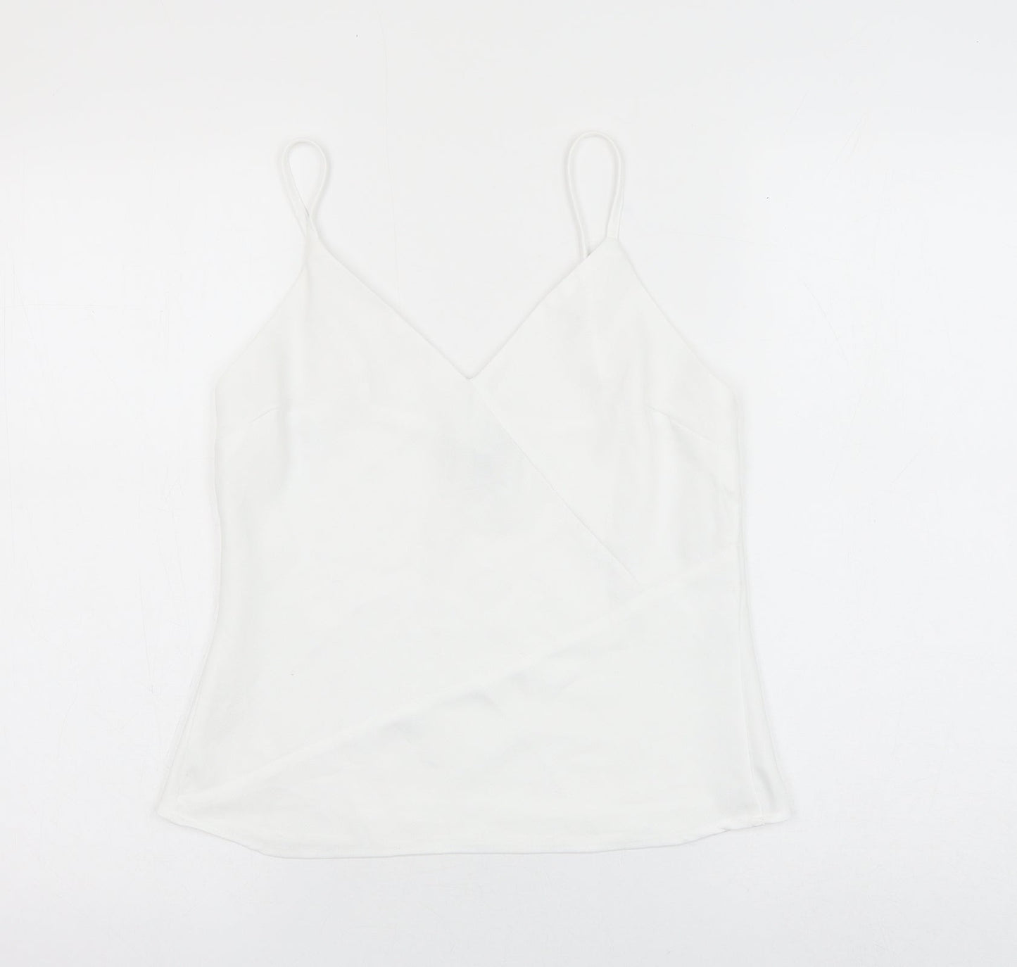 Womens UK Size 8 River Island White Camisole Tank