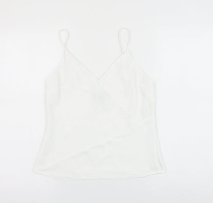 Womens UK Size 8 River Island White Camisole Tank