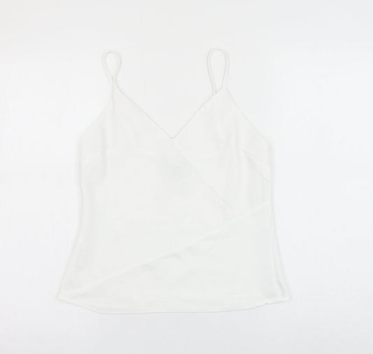 Womens UK Size 8 River Island White Camisole Tank