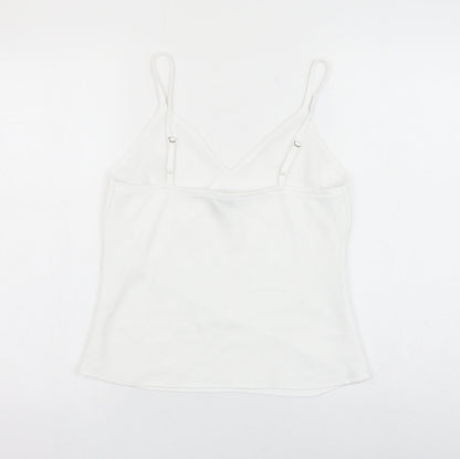 Womens UK Size 8 River Island White Camisole Tank