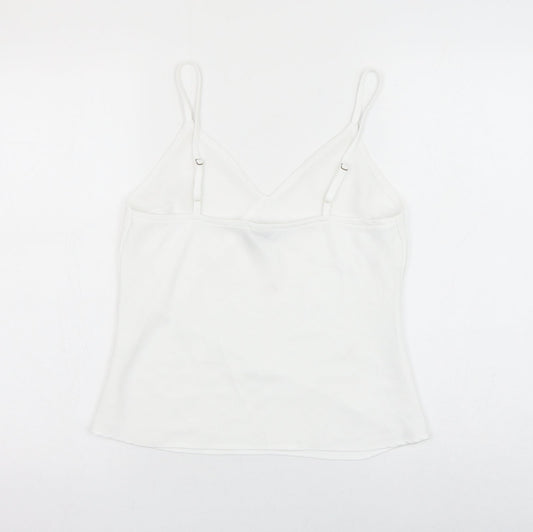 Womens UK Size 8 River Island White Camisole Tank
