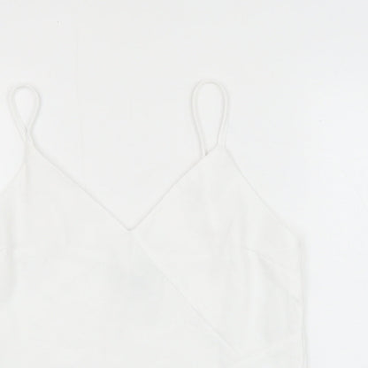 Womens UK Size 8 River Island White Camisole Tank