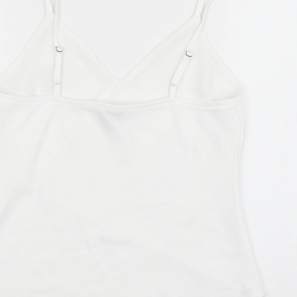 Womens UK Size 8 River Island White Camisole Tank