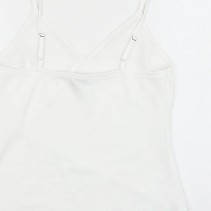 Womens UK Size 8 River Island White Camisole Tank