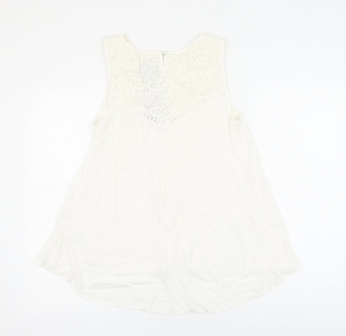 Womens UK Size 14 M&Co White Basic Blouse