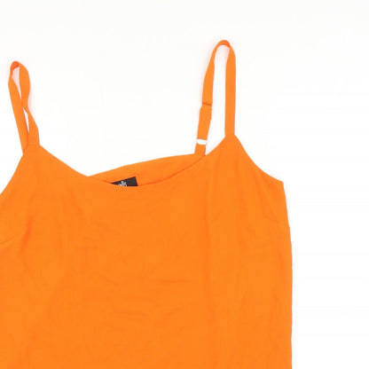 Womens UK Size 10 Wallis Orange Camisole Tank