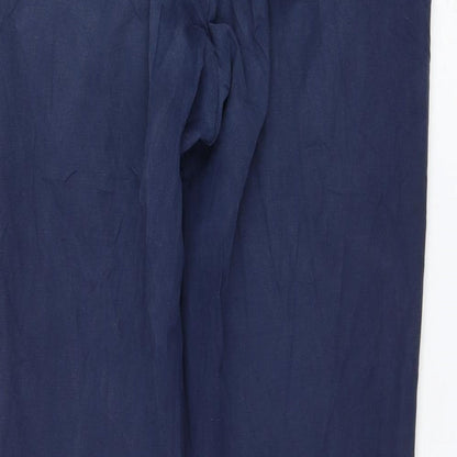 Gap Mens Blue Cotton Trousers Size 32 in L39 in Regular Zip