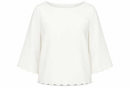 Womens UK Size 16 H&M White Basic Blouse