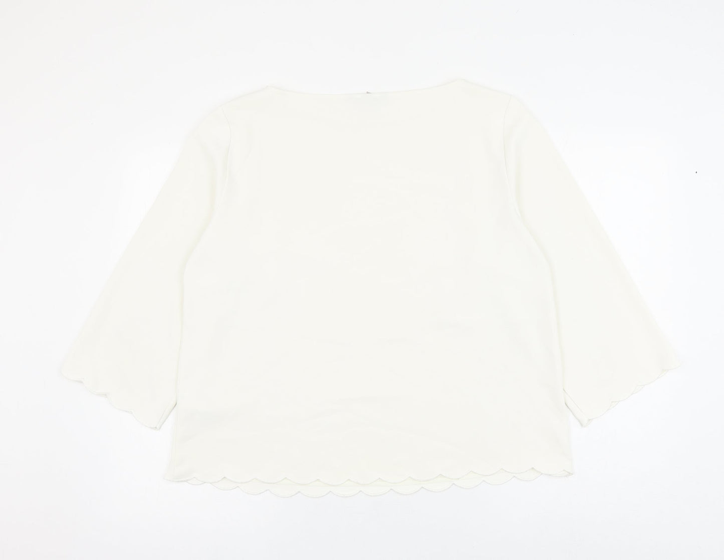 Womens UK Size 16 H&M White Basic Blouse