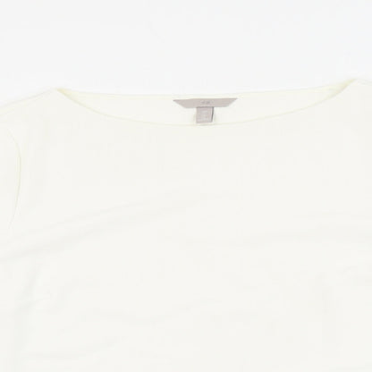 Womens UK Size 16 H&M White Basic Blouse