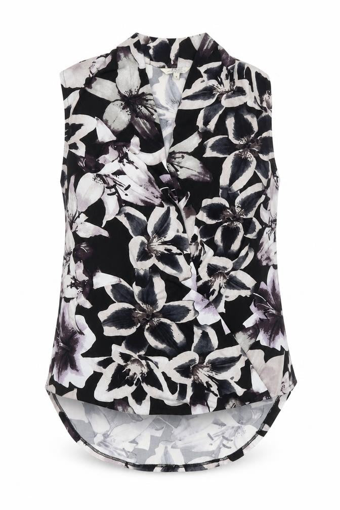 Womens UK Size 8 Papaya Multicoloured Basic Blouse