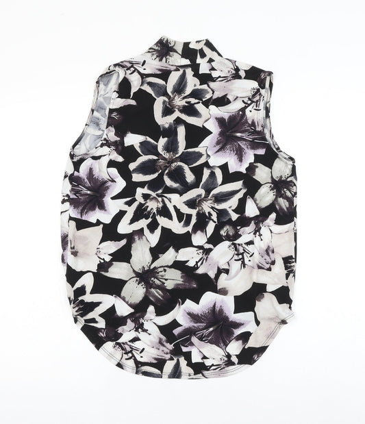 Papaya Womens Multicoloured Floral Polyester Basic Blouse Size 8 V-Neck