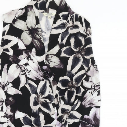 Papaya Womens Multicoloured Floral Polyester Basic Blouse Size 8 V-Neck