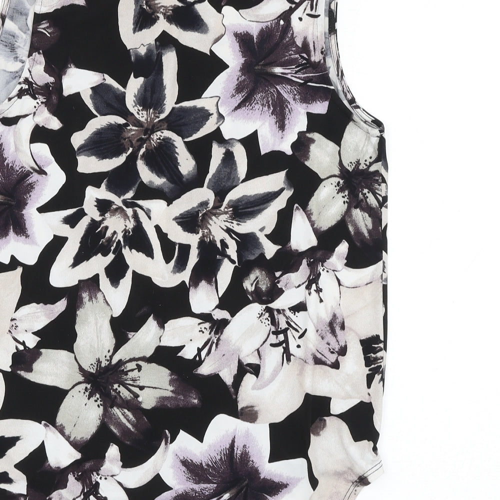 Papaya Womens Multicoloured Floral Polyester Basic Blouse Size 8 V-Neck