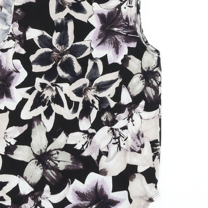 Papaya Womens Multicoloured Floral Polyester Basic Blouse Size 8 V-Neck