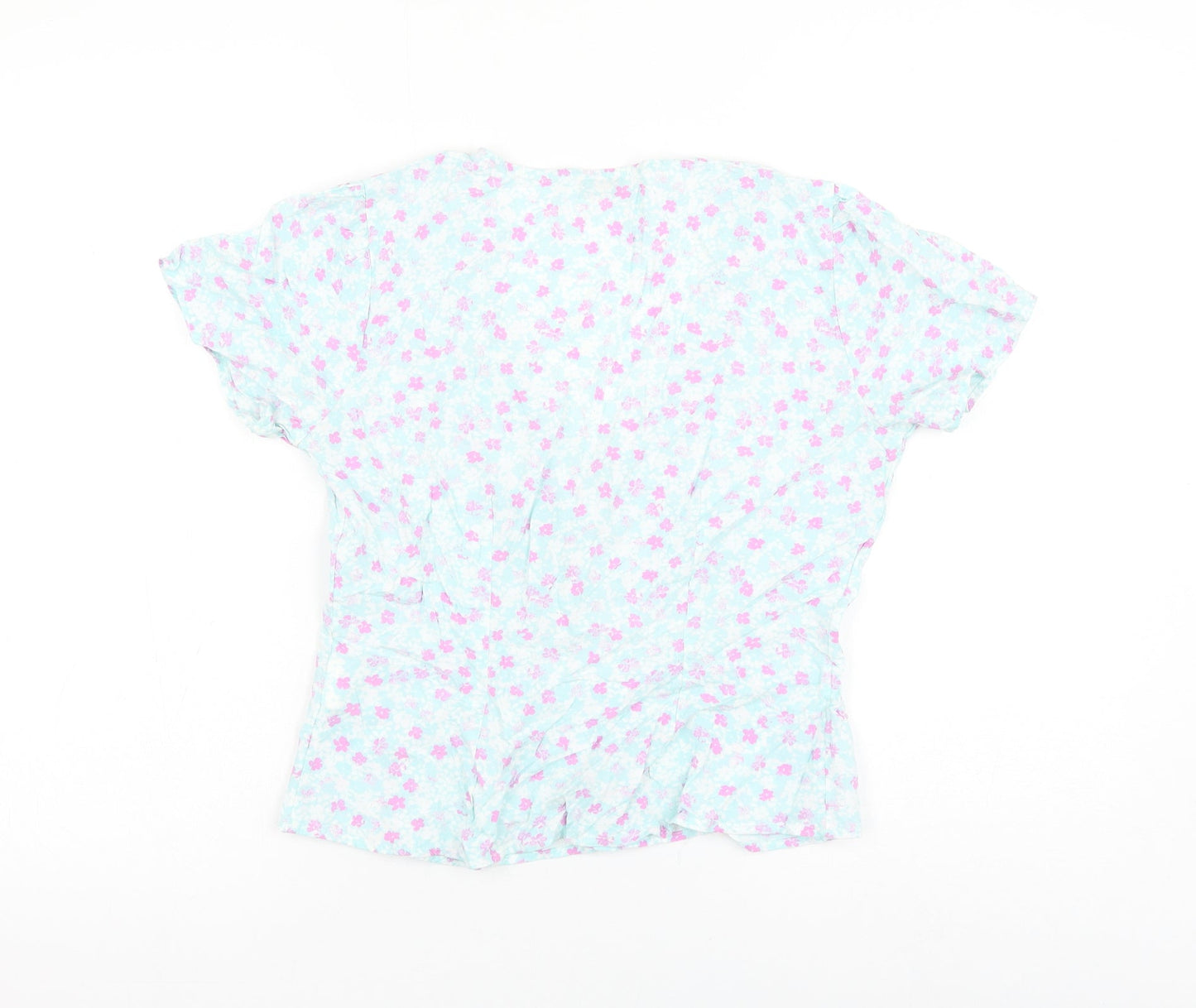 Womens UK Size 8 Pimkie Blue Basic Blouse