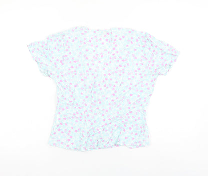 Womens UK Size 8 Pimkie Blue Basic Blouse