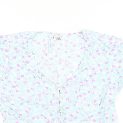 Womens UK Size 8 Pimkie Blue Basic Blouse