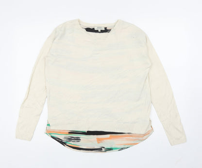 Womens UK Size 10 Papaya Ivory Pullover Jumper