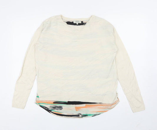 Womens UK Size 10 Papaya Ivory Pullover Jumper