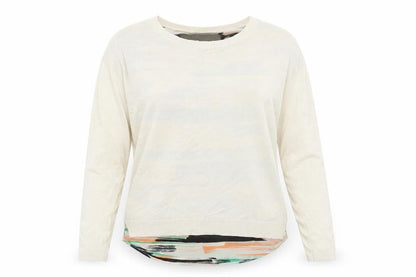 Womens UK Size 10 Papaya Ivory Pullover Jumper