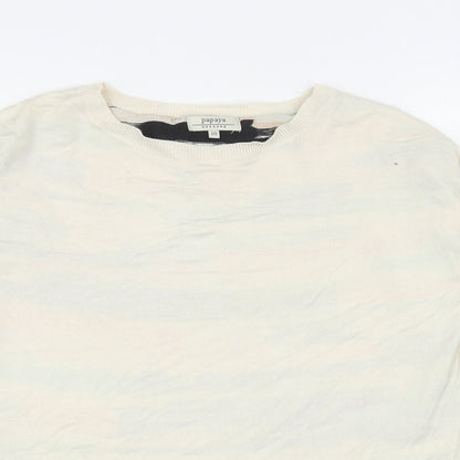 Womens UK Size 10 Papaya Ivory Pullover Jumper