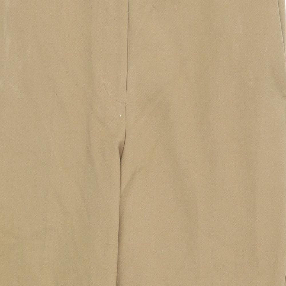 Womens UK Size 12 Marks and Spencer Regular Fit Carrot Brown Trousers