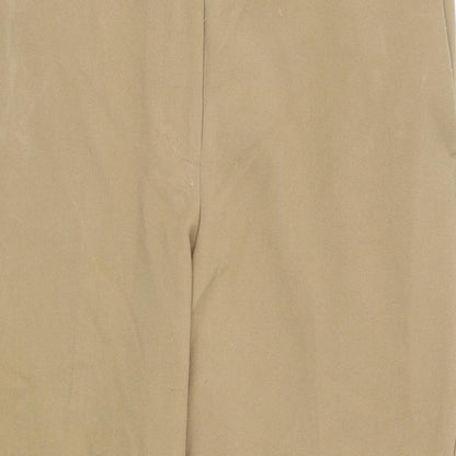 Womens UK Size 12 Marks and Spencer Regular Fit Carrot Brown Trousers