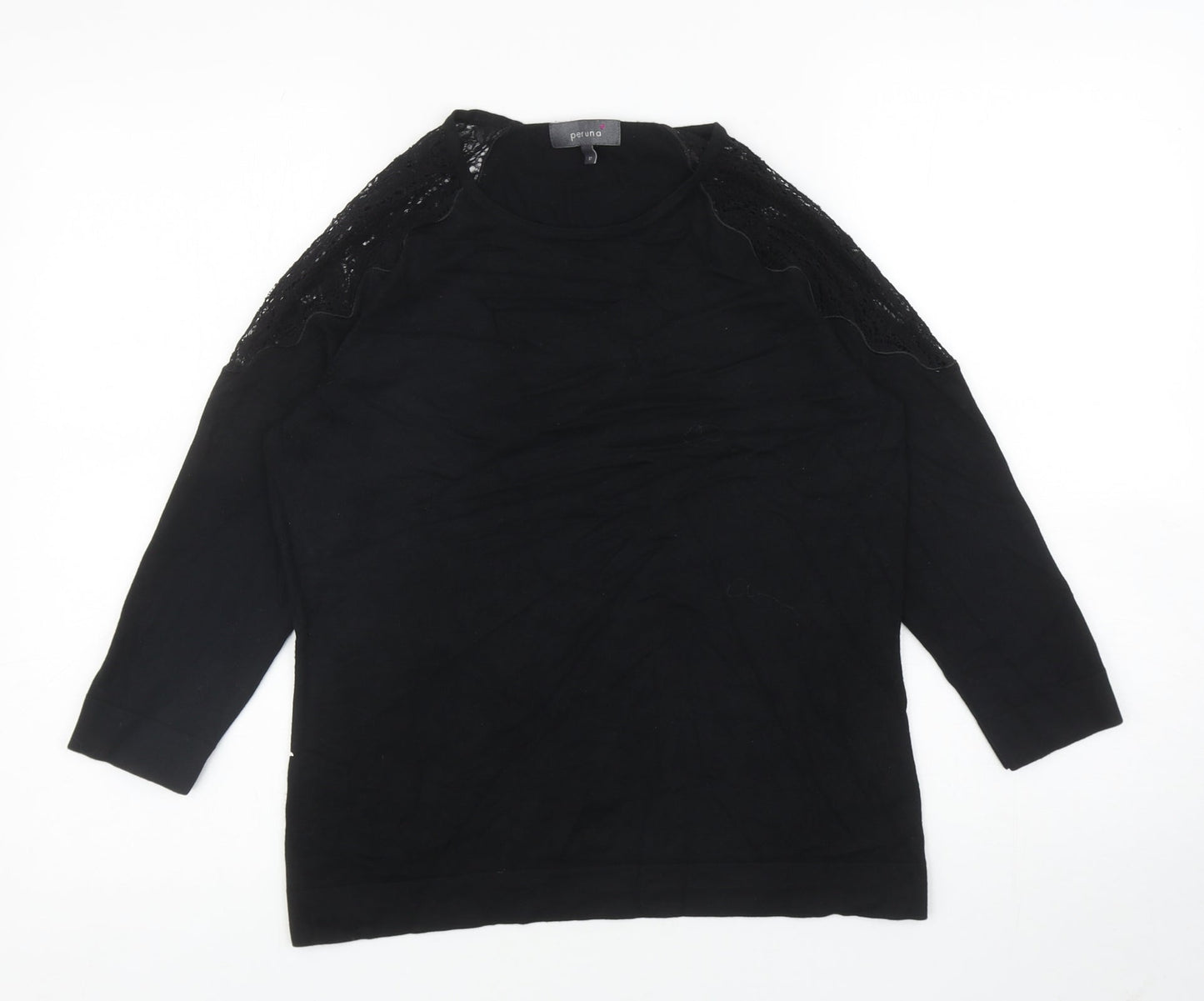 Womens UK Size 12 Per Una Black Pullover Jumper