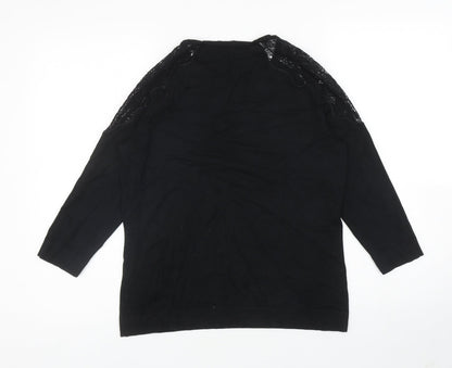 Womens UK Size 12 Per Una Black Pullover Jumper