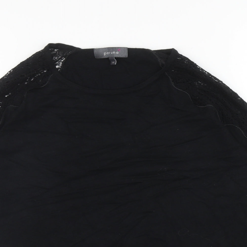 Womens UK Size 12 Per Una Black Pullover Jumper