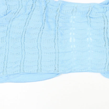 Womens UK Size XL Monsoon Blue Shrug Jumper