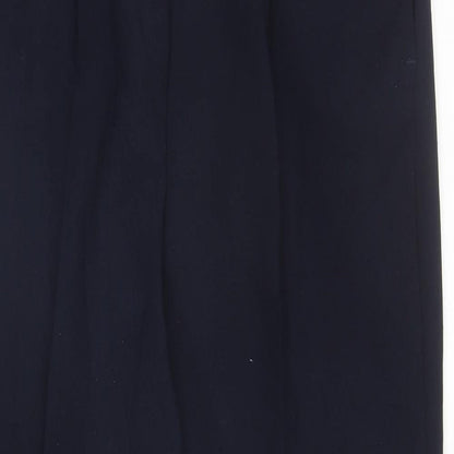 Bonmarché Womens Blue Polyester Carrot Trousers Size 14 L27 in Regular