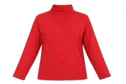 Womens UK Size L Isle Red Basic T-Shirt