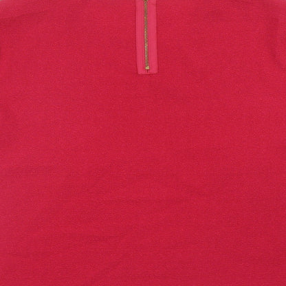 George Womens Pink Polyester Cropped Blouse Size 14 Scoop Neck