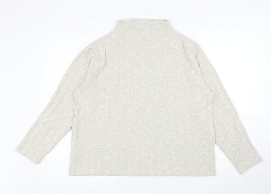 Womens UK Size 18 Marks and Spencer Beige Pullover Jumper
