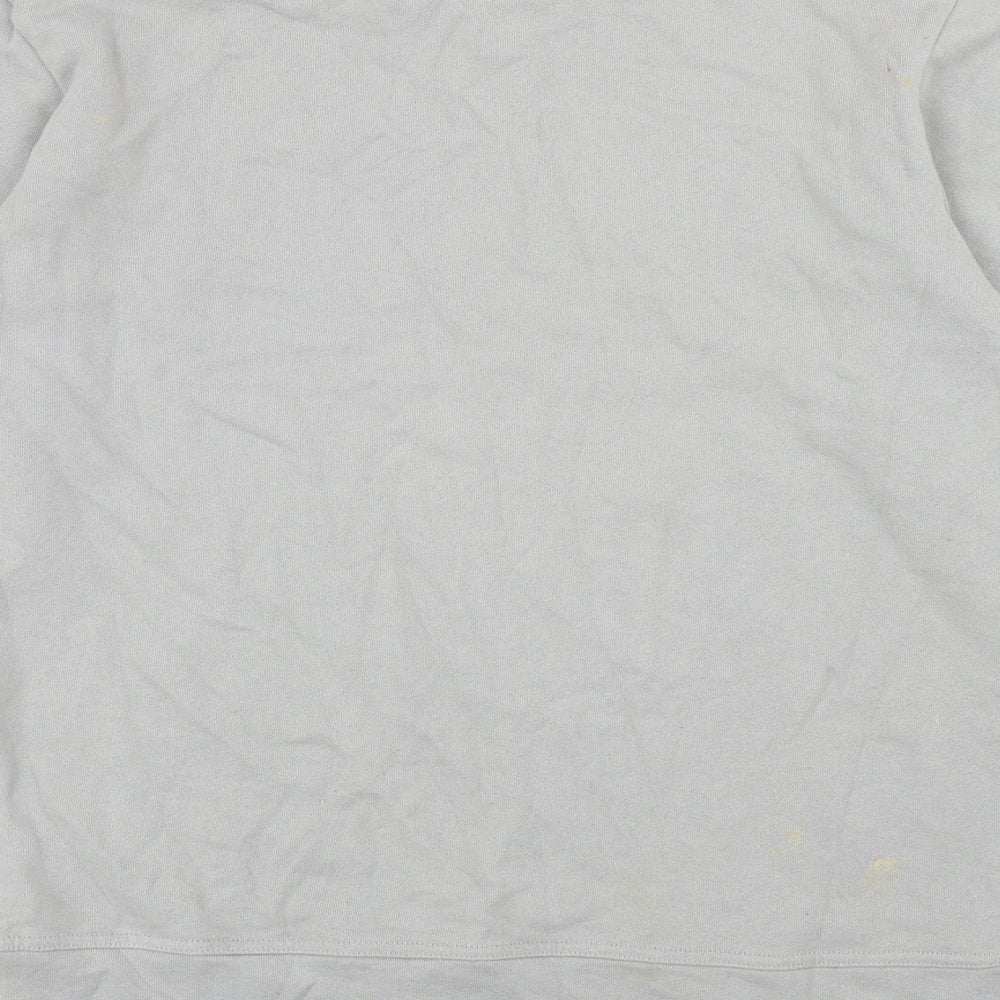 The Lux Line Mens Grey Cotton Pullover Sweatshirt Size L - The LuxLine