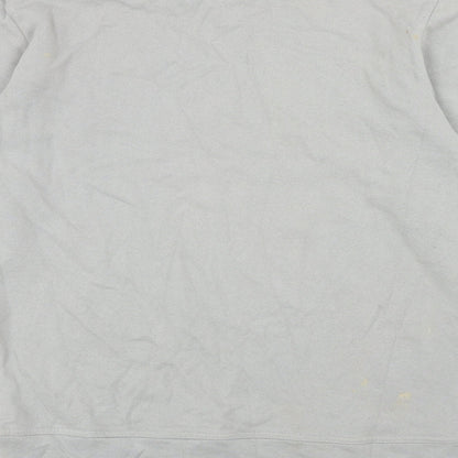 The Lux Line Mens Grey Cotton Pullover Sweatshirt Size L - The LuxLine