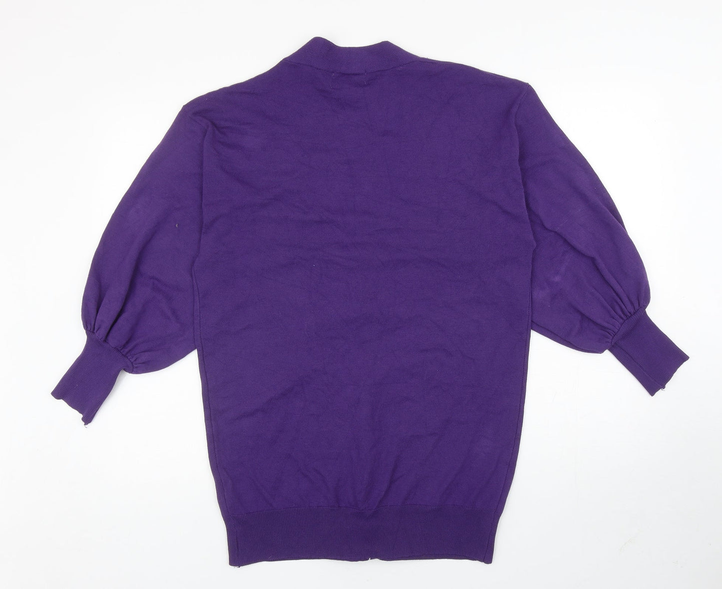 Heartbreak Womens Purple V-Neck Polyamide Cardigan Jumper Size 8