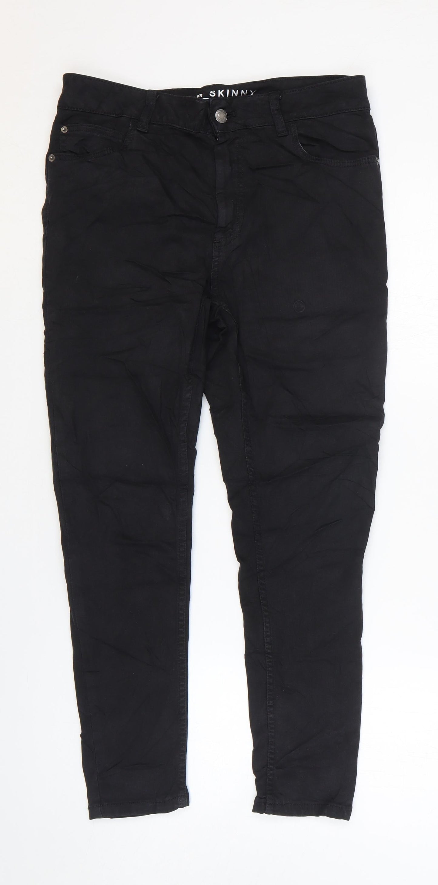 Womens UK Size 12 Marks and Spencer Slim Fit Skinny Black Jeans