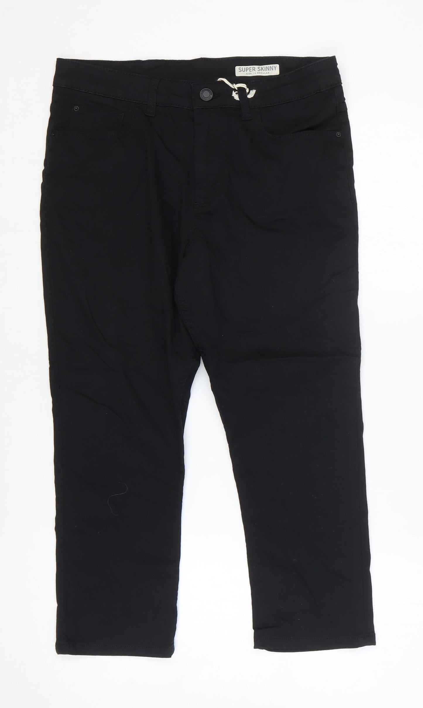 Womens UK Size 12 Marks and Spencer Regular Fit Skinny Black Jeans